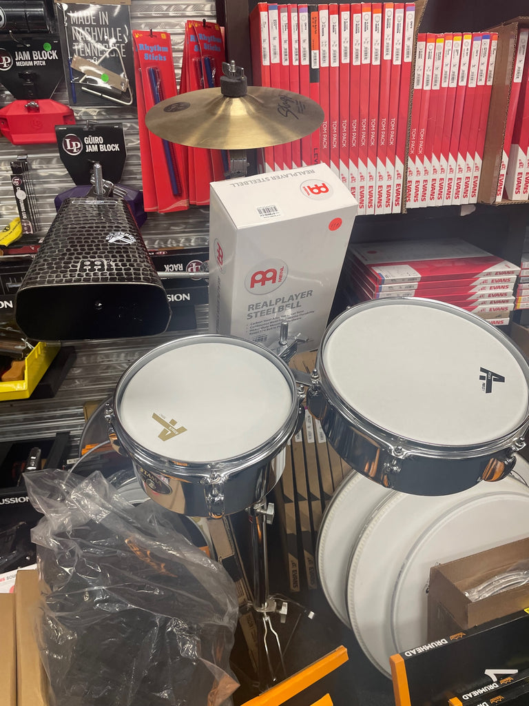 Mini Tims/Meinl Bell/Stagg Splash/Boom Stand Pack