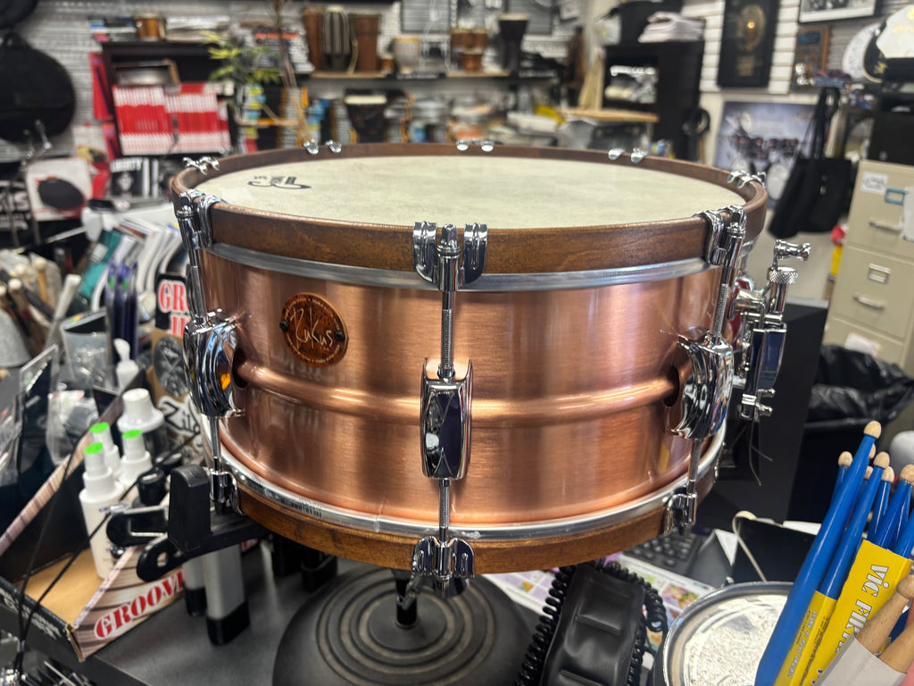 Rukus NEW Custom  COPPER 6 1/2x14 Snare drum
