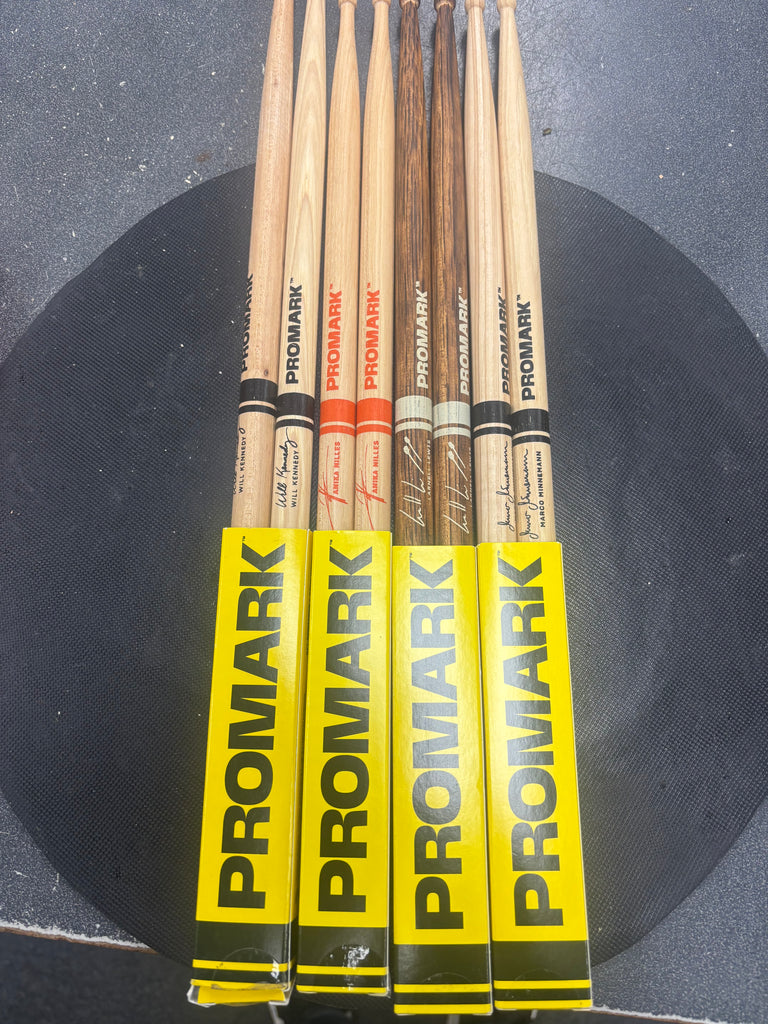 Promark assorted signature models Portnoy, Peart, Sucherman, Anika Niles