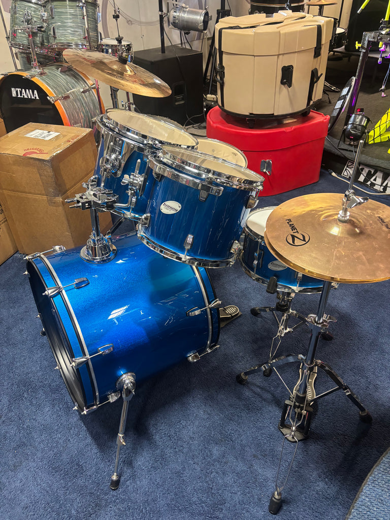 Ludwig Accent Custom 5pc. Drum Set complete/hardware/cymbals/ throne