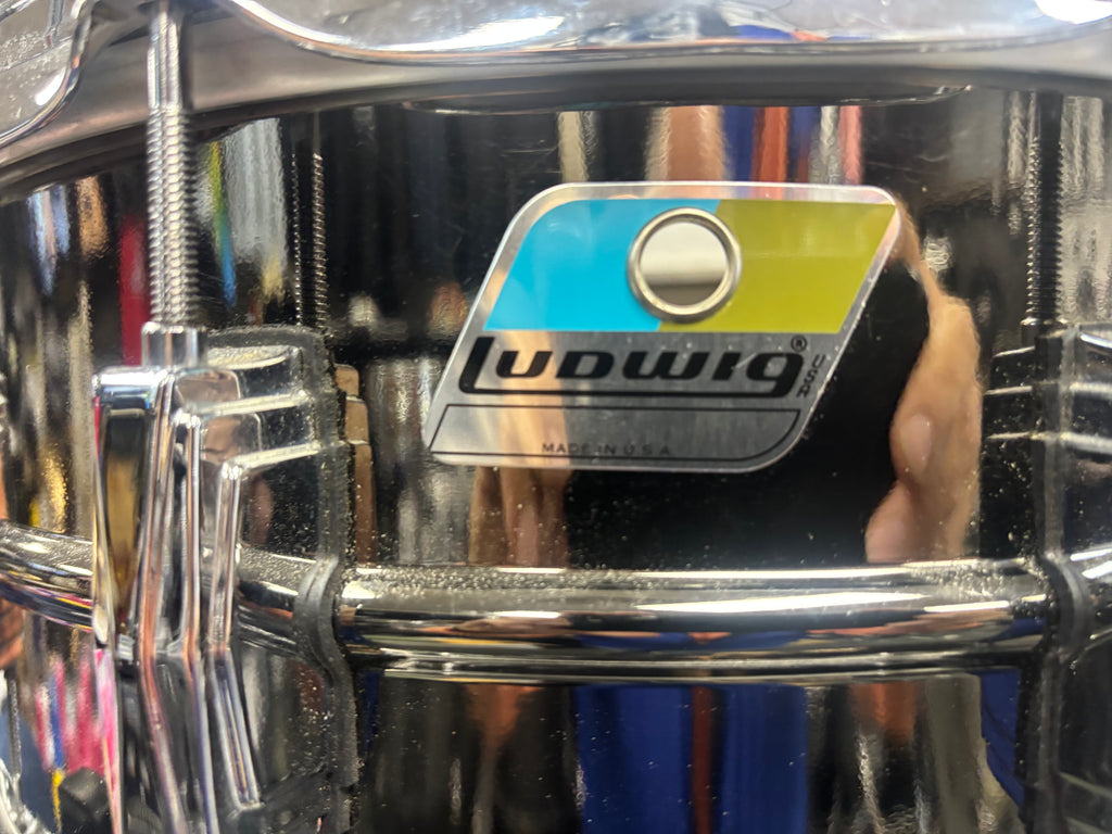 Ludwig 6 1/2x14 LB415 Black Beauty MINT 10 lug