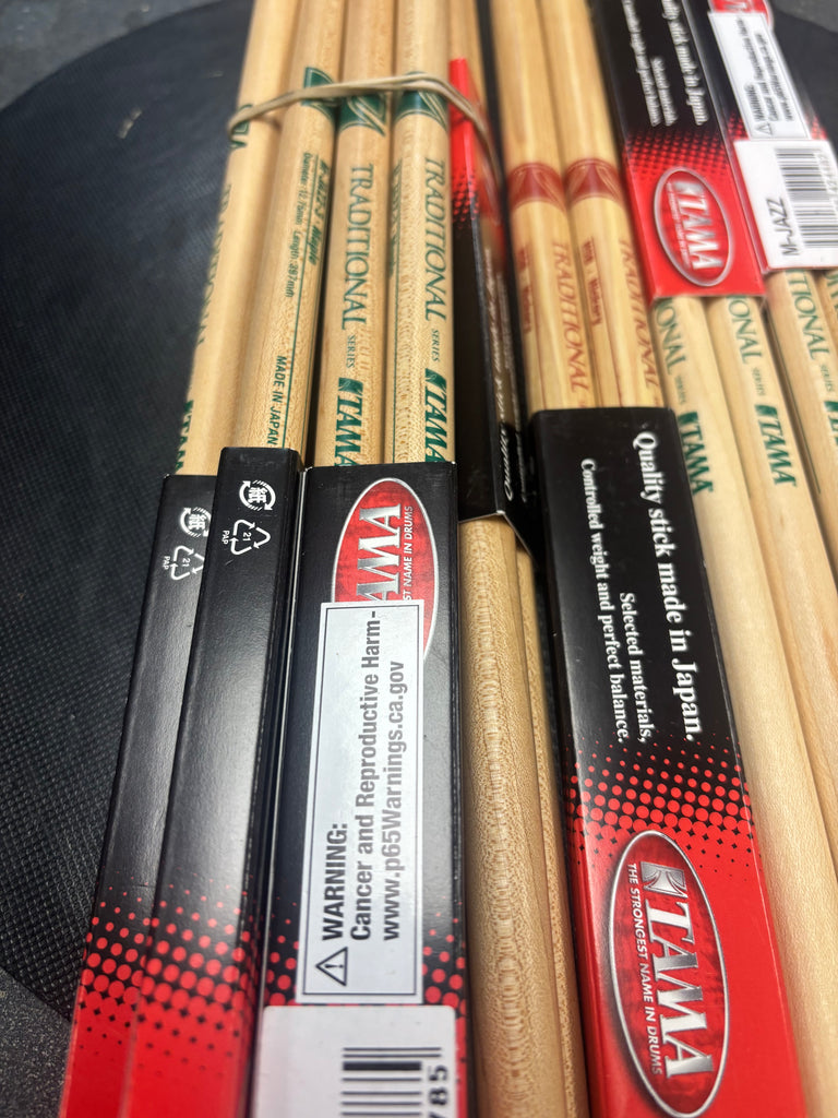 Tama assorted Traditional drum sticks 9 pair (made in Japan)
