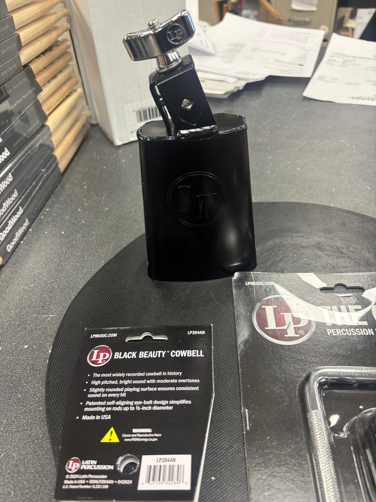 LP Black Beauty cowbell/percussion brkt. pack