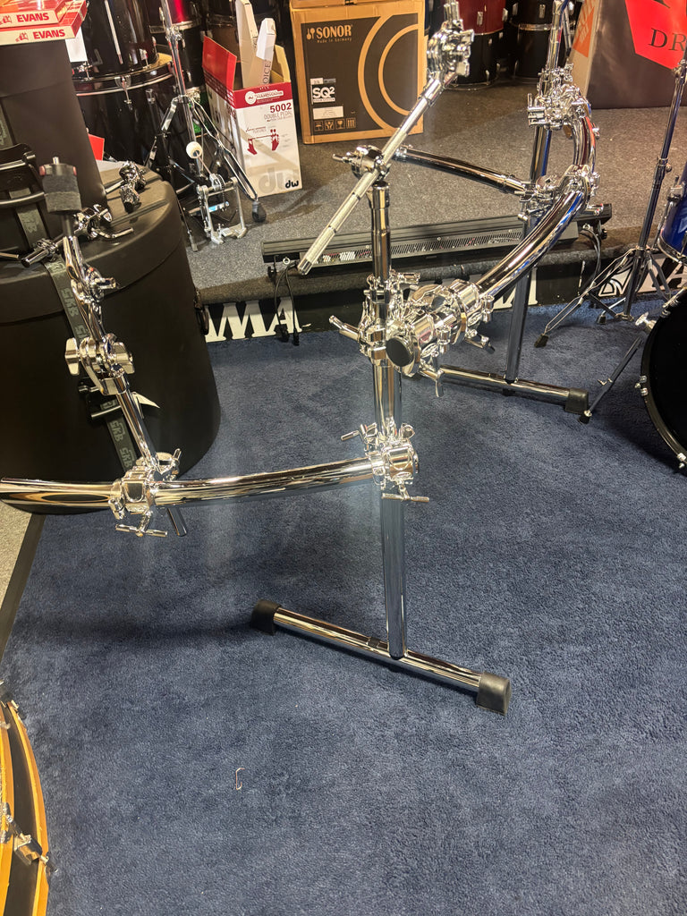 GIBRALTAR CURVED CHROME RACK/SIDE WINGS /CLAMPS NEW DEMO
