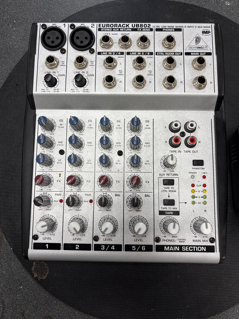 BEHRINGER EURO UB802 6 CHANNEL MIXER