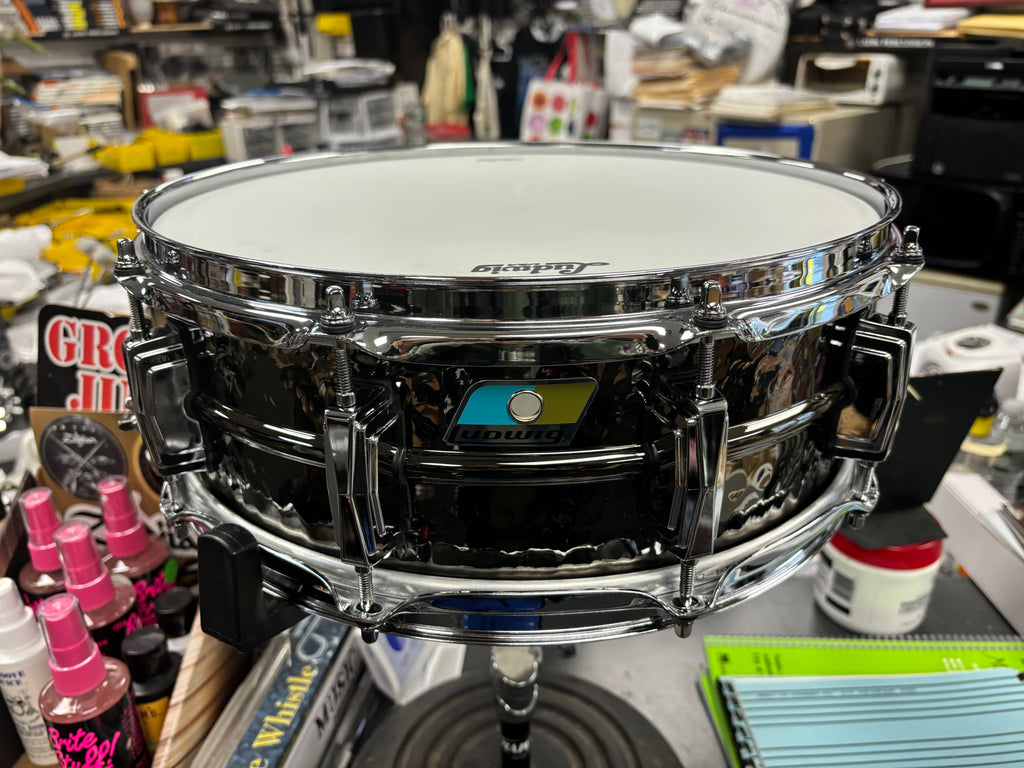LB416B 5x14 Black Beauty hammered snare
