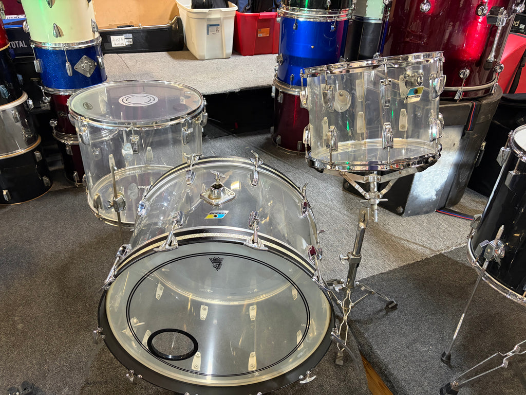 Ludwig Vintage Clear Vistalite 3 piece set