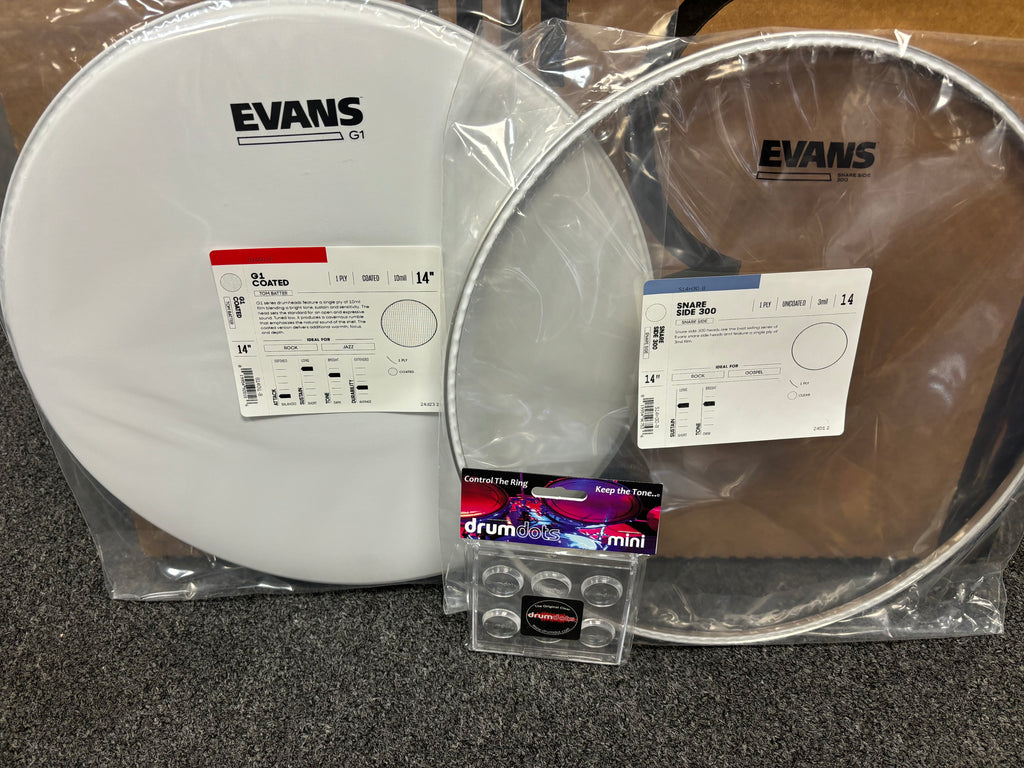 Evans B14G1/S14H30 heads/Drum Dots