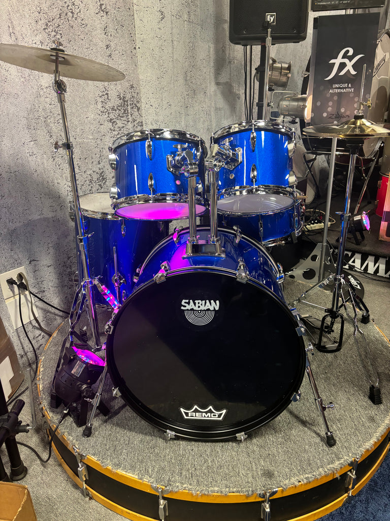 LIDC Brand 5 piece drum set complete/hardware/cymbals/throne