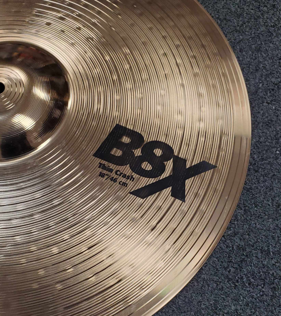 Sabian 18 inch B8X thin crash Cymbal