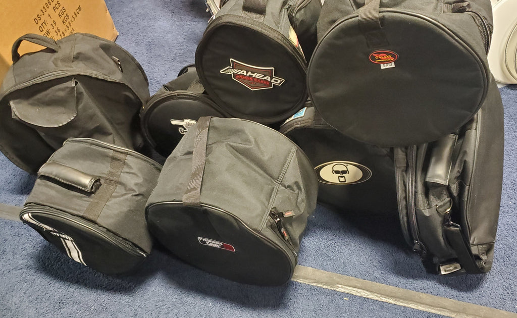 Assorted Bass drum and tom bags BLOWOUT