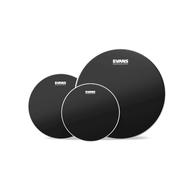 Evans Black ONYX pack 10,12,14 free 14