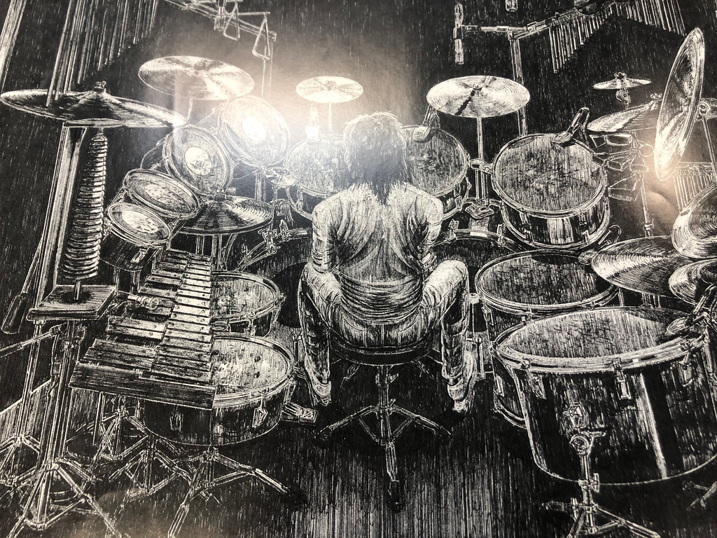 Neil Peart hand drawn Collectable poster