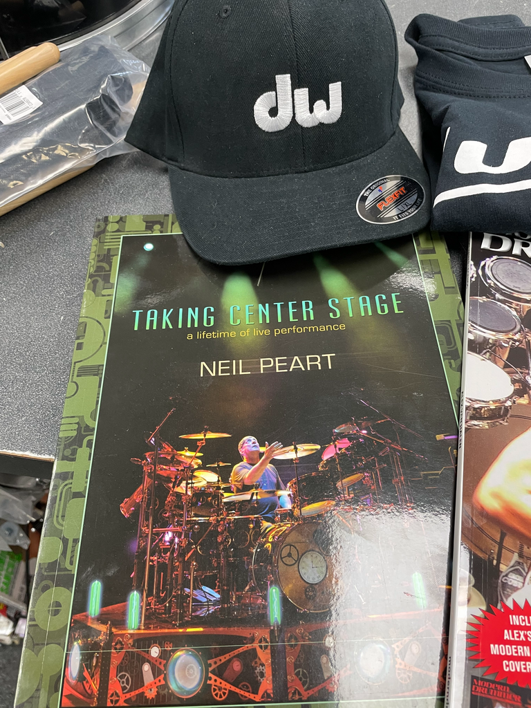 Hudson 2 book set/DW hat/Ludwig T shirt