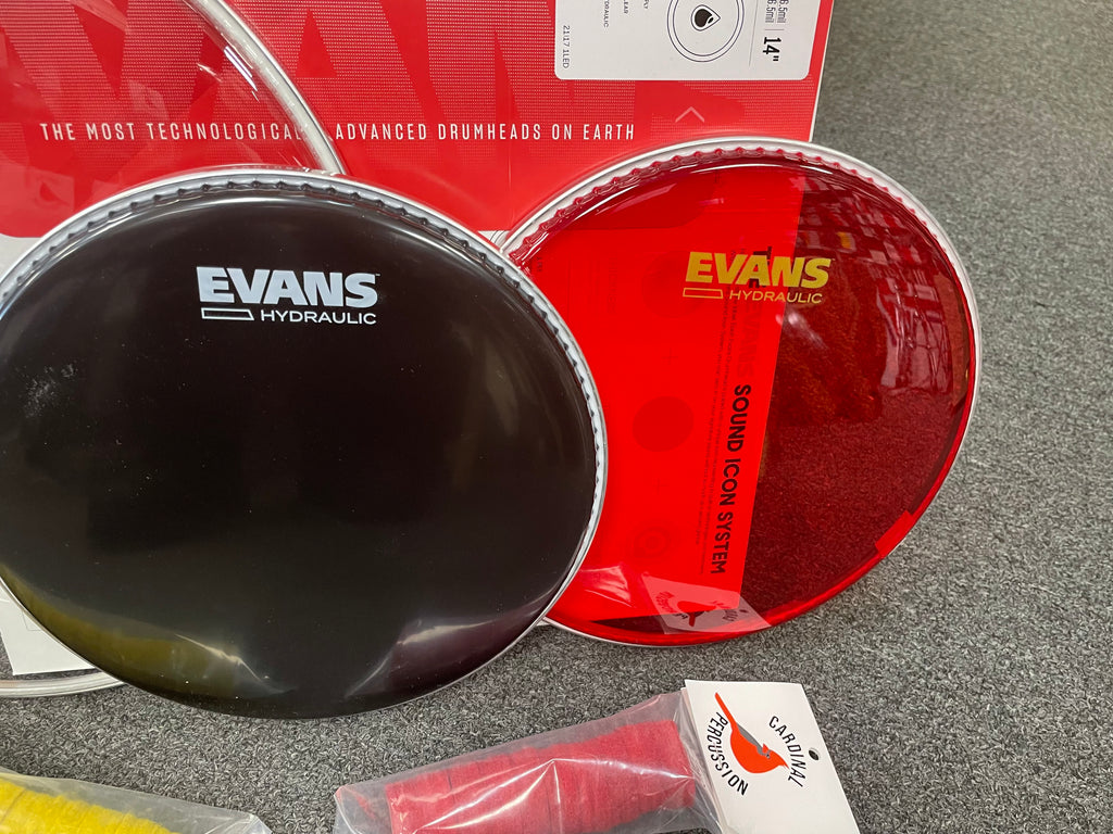 Evans Hydraulic Tom Pack / Colored Cymbal Felts