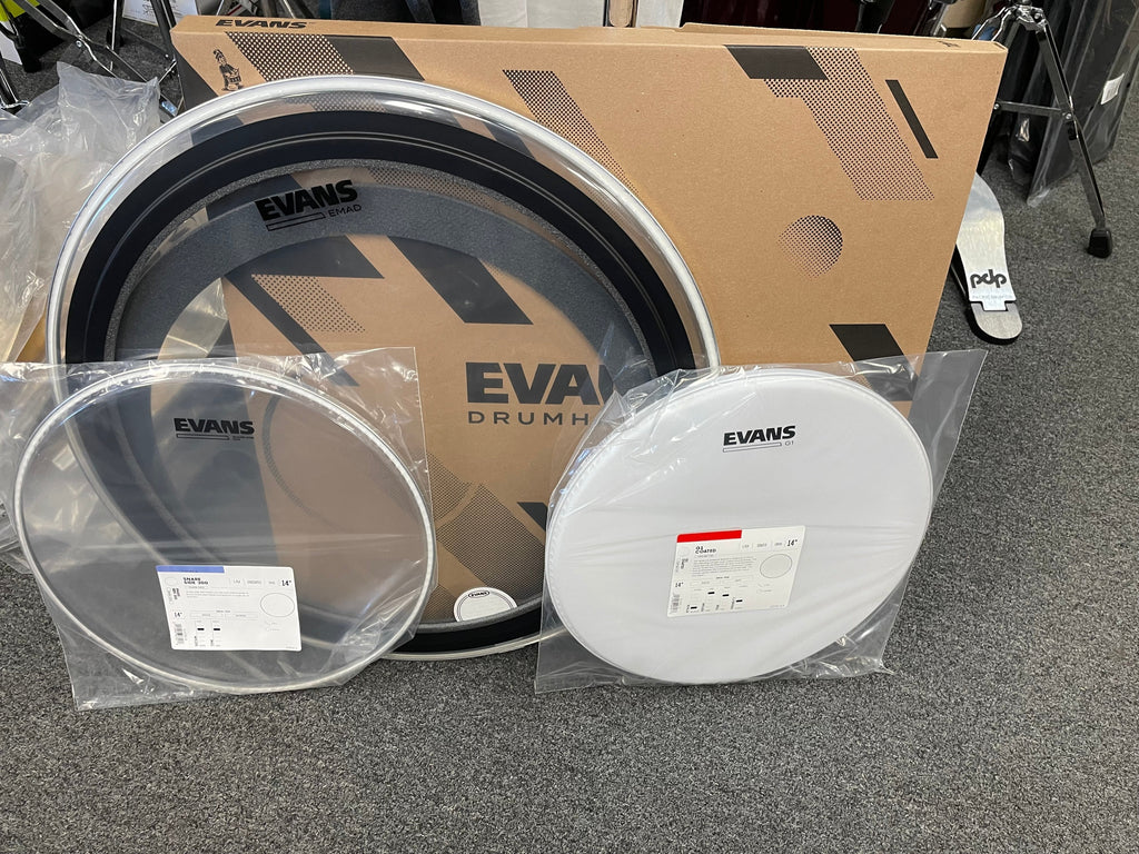 Evans Bass Drum Package / Batter and Snare Heads