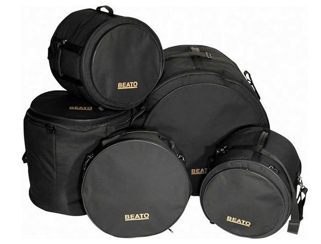 Beato Pro 3 Set of 5 Drum Bags - 10,12,16, 22 and 14 snare