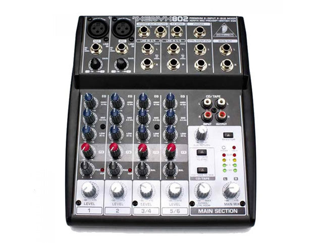 Behringer Xenyx 802 8 Channel Mixer | Drumming Deals