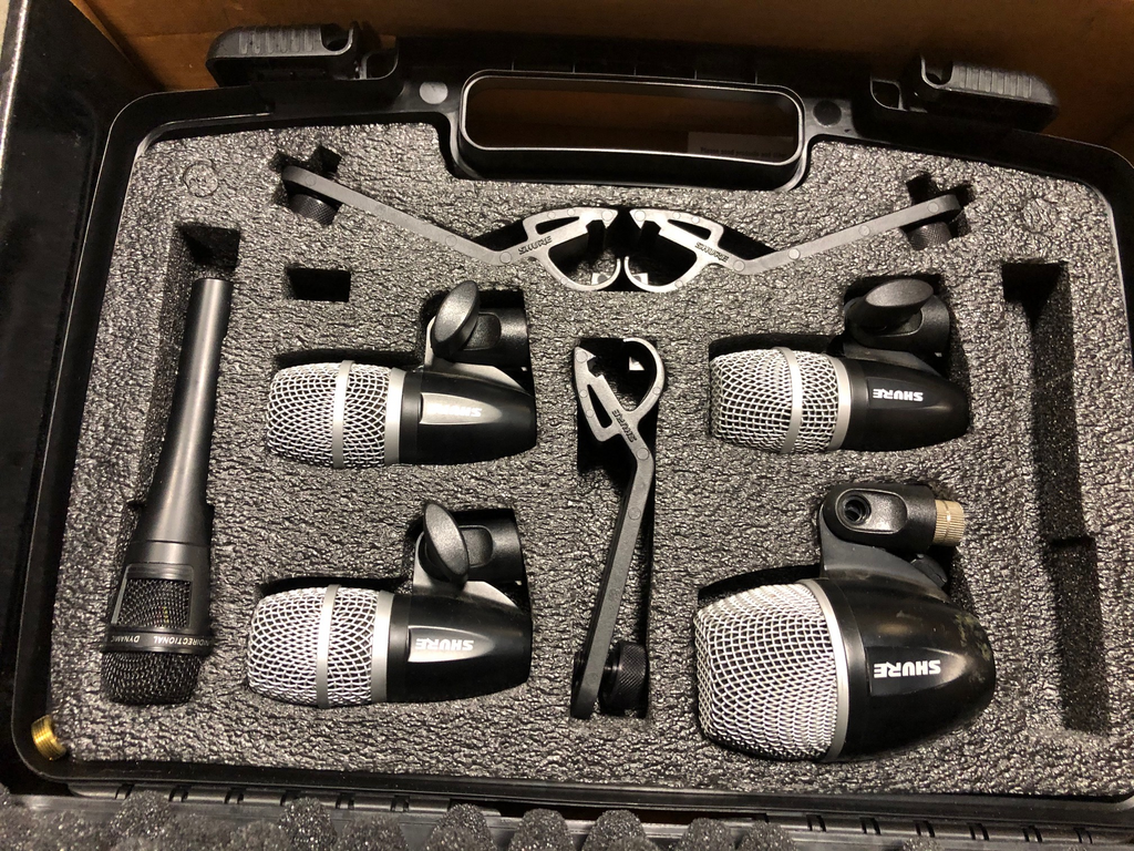 Shure Drum microphone set/wires