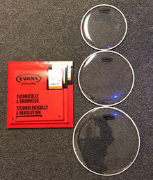 Evans G2 Clear Pack 2-ply Skins