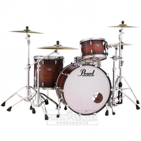 Pearl 3 piece wood/fiberglass drum set 