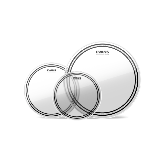 Evans ec2 Clear Tom Pack/G1 Coated 14