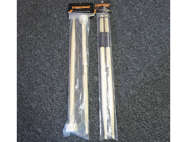 Liverpool Double Stick Rods and Double Star Stick/Mallet Combo