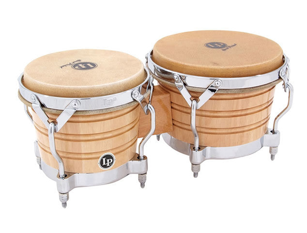 LP Generation II Bongos in Natural Lacquer