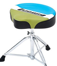 Ludwig Atlas Blue and Olive Saddle Drum Throne