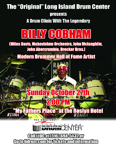 Billy Cobham Drum clinic ticket