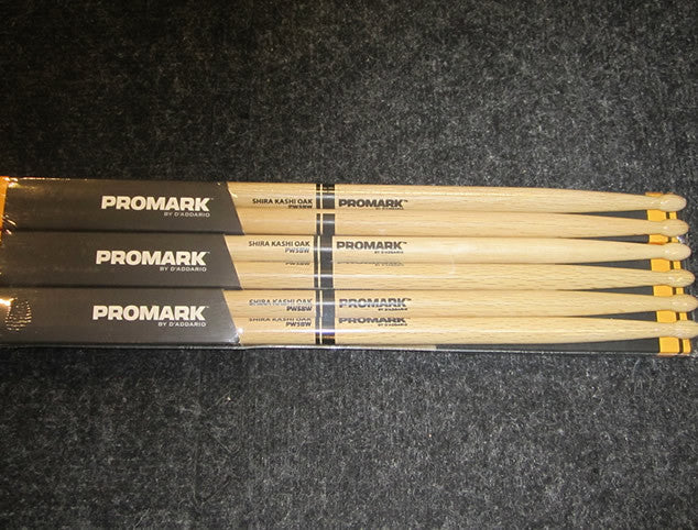 Promark 6-Pair Brick of 5B Oak Wood Tip Sticks