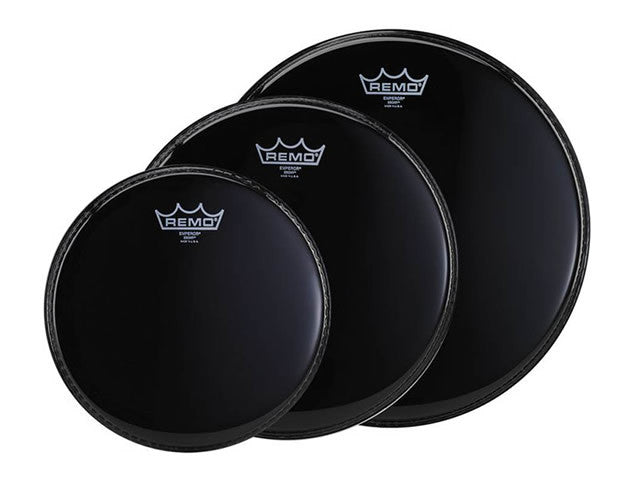 Remo Ebony Emperor Two Ply Tom Head Pack- Available in 10,12,14 or 12,13,16