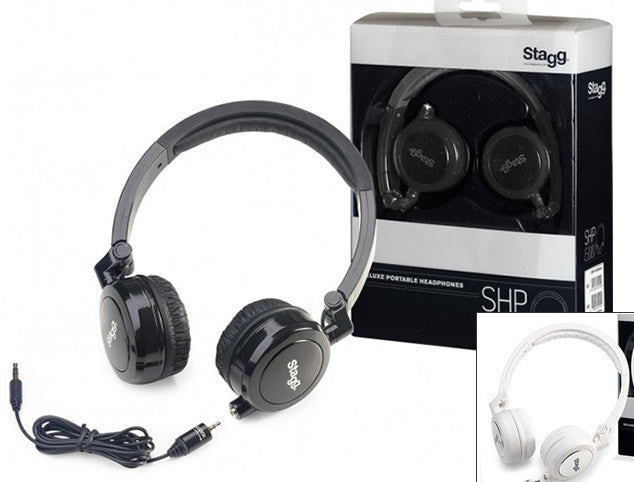 Stagg SHP-I500 Stereo Headphones - Black or White